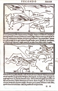 BORDONE, BENEDETTO: CHART OF HVAR, KORČULA, BRAČ, LASTOVO AND PELJEŠAC